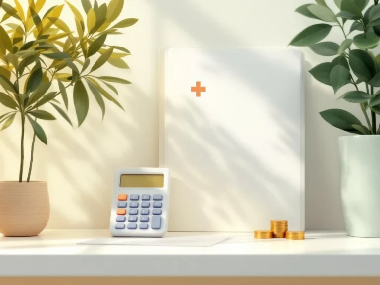 Moet ik bijdrage ZVW betalen over uitkeringen uit mijn Stamrecht BV? Documenten map met medisch kruis en rekenmachine naast stapel munten op wit bureau voor ZVW zorgverzekering planning